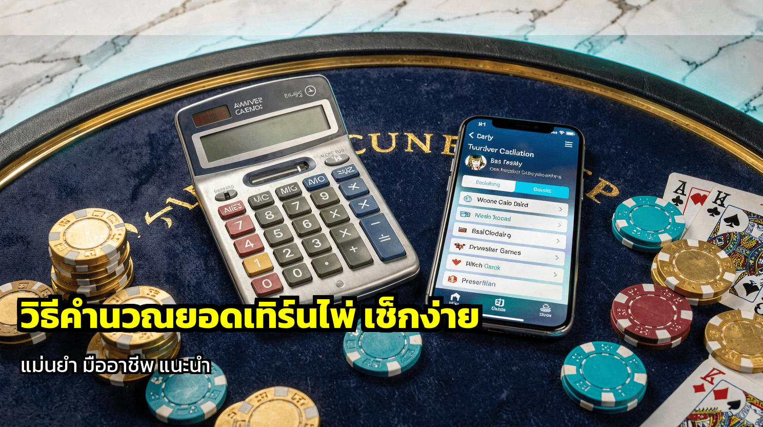 วิธีคำนวณยอดเทิร์นไพ่